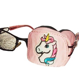 FANCYPUMPKIN Creative Cartoon Eye Patch Single Glasses Cover Lazy Eye Amblyopia Treatment for Kids (Left Eye), A