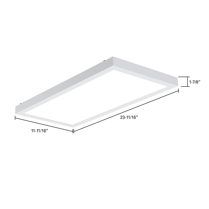 Metalux MMS Multi-Mount 1x2 LED Panel Ceiling Light w/CCT and