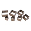 7Pcs Hollow Punch Cutter Squared Design High Carbon Steel Multipurpose