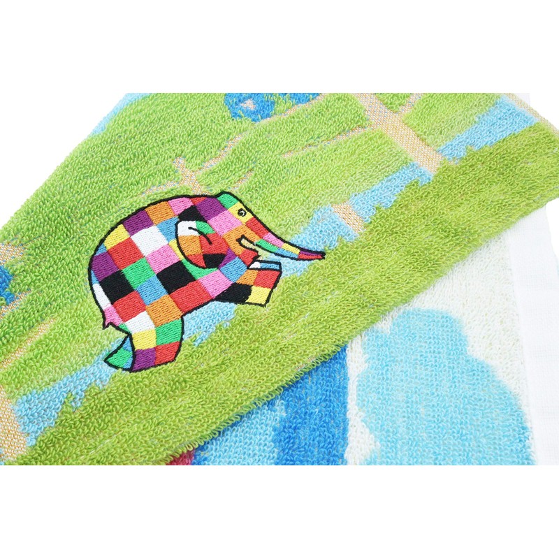 Marushin 55650000000 Carry Towel, Hand Towel, Elephant Elmer's Ichichi, 11.8