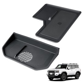FIILINES Dashboard Storage Tray for Toyota Land Cruiser Prado 250 J250 LC250 2024-2026, Center Console Wireless Charging Protective Mat Land Cruiser Accessories, Silicone Dash Organizer Non-Slip Pad