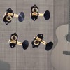 Ogdni 2R2L Black-Plated Tuning Peg Machine Head Tuners For 4