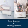 Ceramic Food Storage Containers with Lids, Meal Prep Containers Reusable,