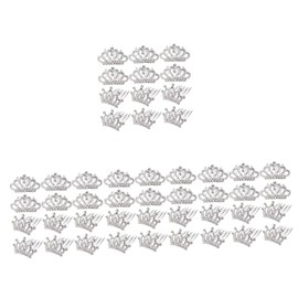 BIUDECO Hair Clips for Rhinestone Hair Accessories, 48 Pcs Girls Barrettes for Girls, Little Girl Tiaras for Women Crown, Fashionable and Cute Comb