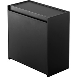 Yamazaki 5769 Magnetic Instant Stick Holder, Black, Approx. W 6.7 x D 3.4~5.9 x H 6.8 inches (17 x 8.7~15 x 17.2 cm), Tower, Can Be Placed Next to Refrigerator and Tea Dispenser, Can Be Used as Is