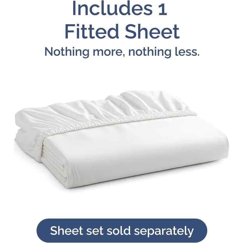 In Dreams White Euro king Fitted Sheet 160cm x 200cm