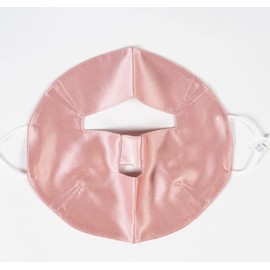 100% Natural Silk Mask, Sleep Mask, Beauty, Moisturizing, Night, Prevents Dryness, Rough Skin, For Sleep, BeLLφ (Pink)