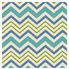 Stitch & Sparkle Cotton Duck 45" Chevron Azure Color Sewing