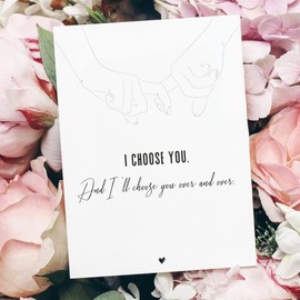 Donari® Postcard Set in DIN A6 • Postcards with Beautiful Sayings in Elegant Black White Look • Love Gift Valentine's Day (Love)