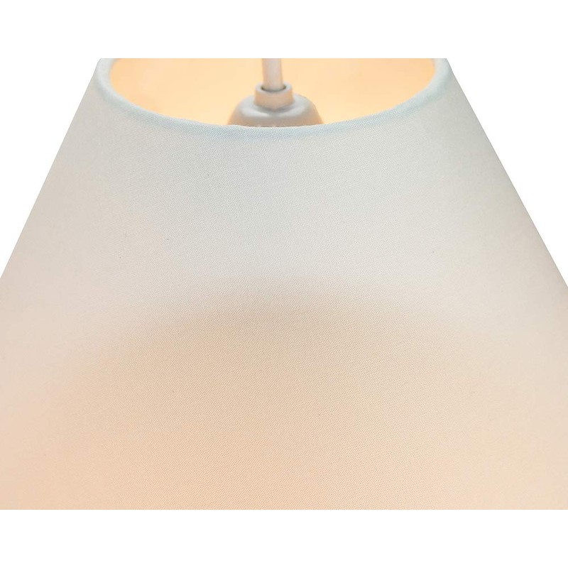 Traditional 14" Cream Cotton Coolie Lampshade Suitable for Table Lamp