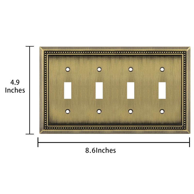 Henne Bery Sunken Pearls Heavy Duty Decorative Wall Plate Switch