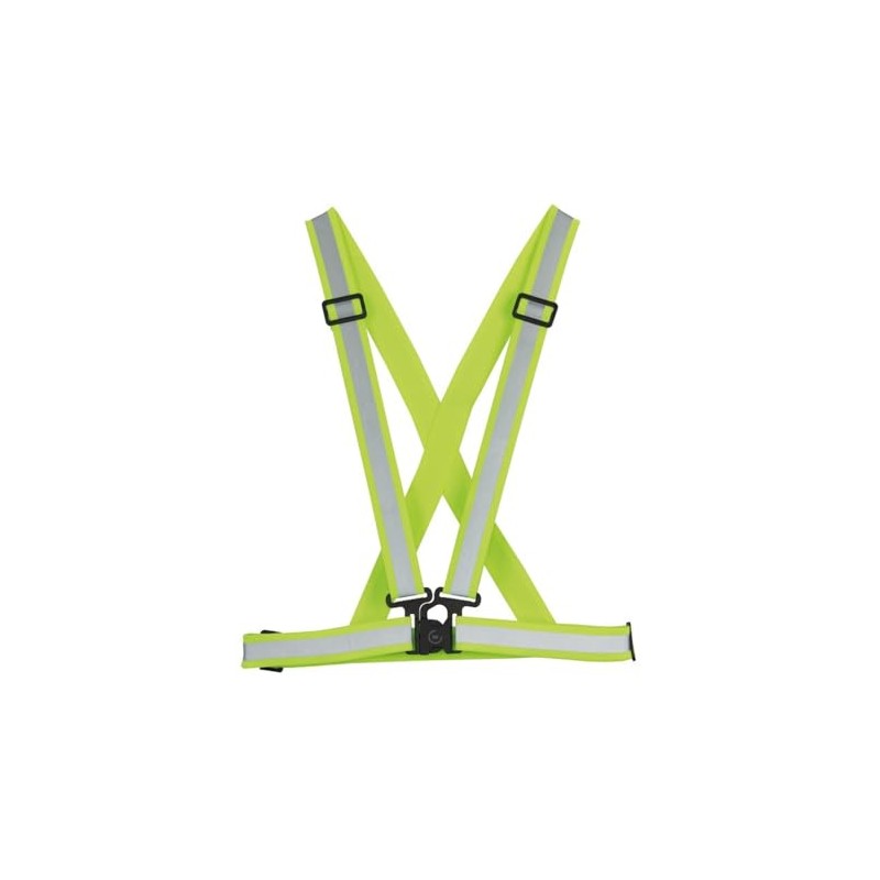 WOWOW Reflective Cross Belt Yellow Elastic Adjustable