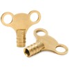 ZAVIA Radiator Bleed Key 2 Pack Brass Radiator Key Set