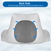 Cooling Reading Pillow Cover with Large Back Opening, Soft Replacement