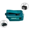 Unbranded 2USB Power Source Battery Adapter For Makita 14.4V-18V Li-ion