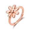 Philip Jones Rose Gold Plated Adjustable Daisy Ring