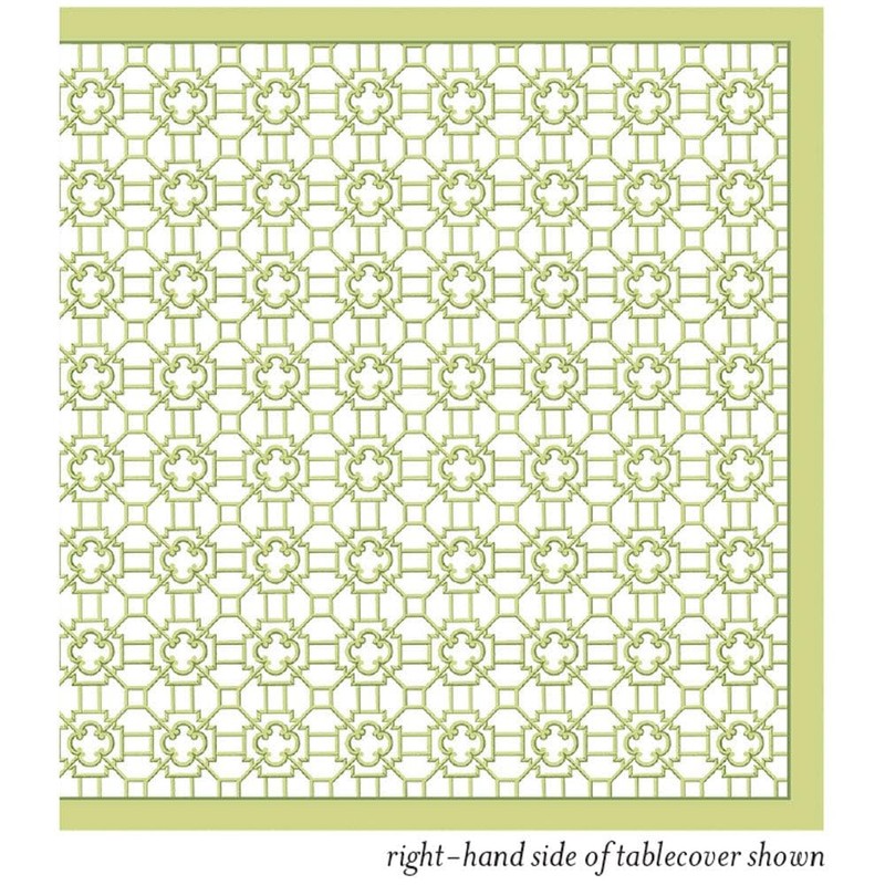 Garden Trellis Cloth Tablecover in Green - 1 Tablecover