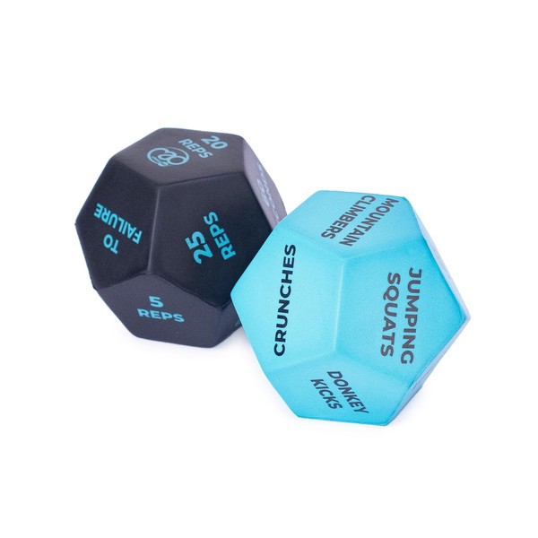 Fitness Mad Exercise Dice, 12 Sided Fitness Dice for Full