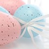 com-four® Hanging Easter Eggs - Easter Decoration with Natural Pattern