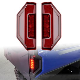 smotrcc UTV LED Tail Lights Compatible with Polaris Ranger 570 900 1000 2014-2024, General XP 1000 EPS/XP 1000/ XP 4 1000 2016-2024, Replaces #2412774, Red Taillights Brake Stop Light (2 pack)