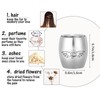 Bestomrogh Mini Cremation Urns Small Keepsake Urns Stainless Steel Memorial