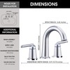 Kruzoo Chrome Bathroom Faucets, Polished Chrome Roman Bathroom Faucets 3
