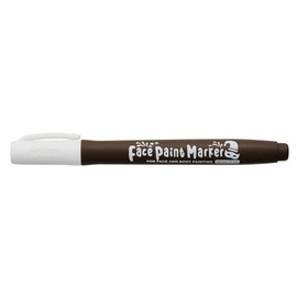 Shiyachihata Face Paint Marker, Brush Type, White KFF-F-W