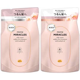 Pantene Miracles Silky Repair Shampoo and Treatment Refill Set, With Pasa Care, Additive-Free