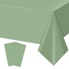 SINGOMON 2PCS Green Table Cloths Sage Green Tablecloths 54 x