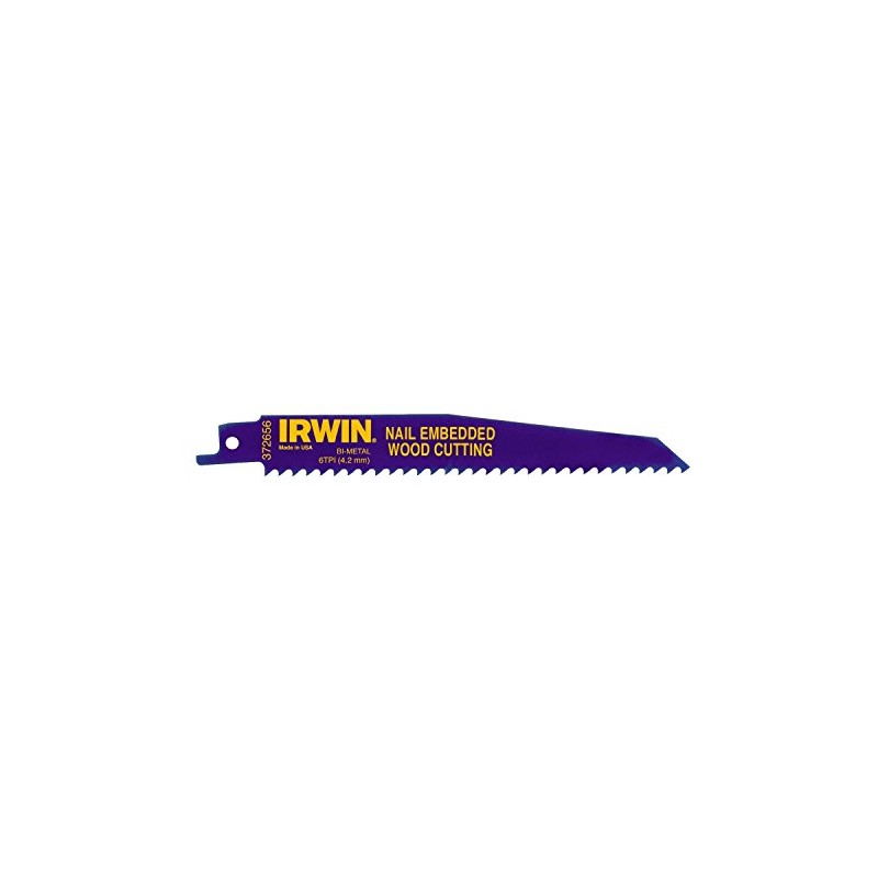 Irwin 10504158 Sabre Saw Blades Nail Embeded Wood Cut (Pack