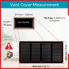 TURvent 14x6 Vent Cover (Duct Opening) - Black HVAC Return