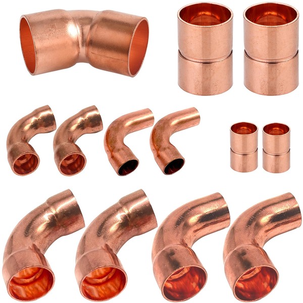 Copper Fittings Kit HVACR 3/8 & 7/8 Line Set, Copper