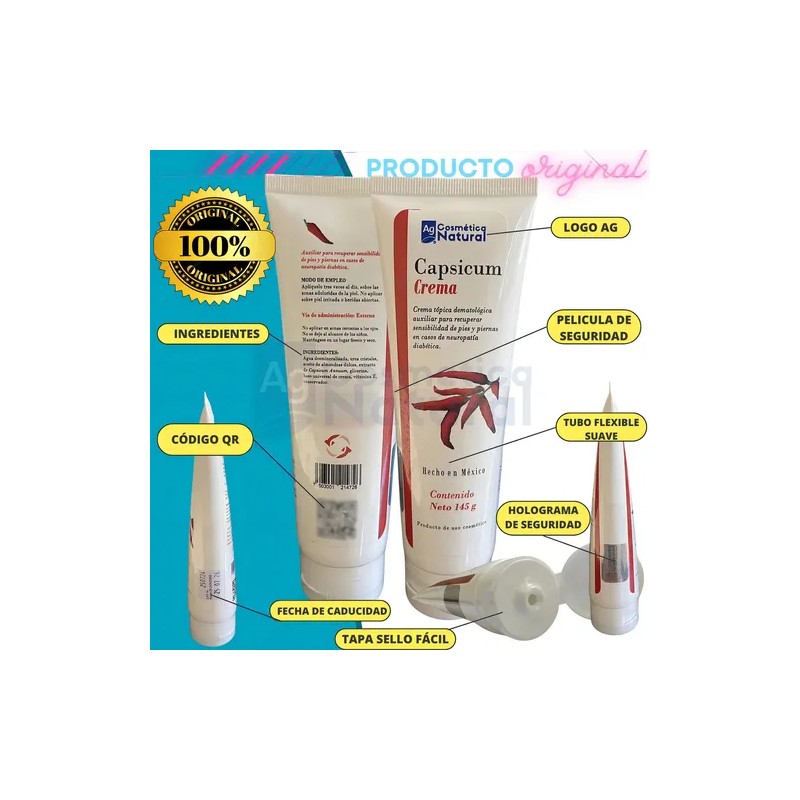 AG Cosmética Natural Crema Tópica Capsicum