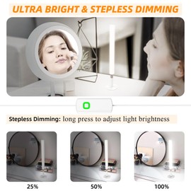 MY BEAUTY LIGHT LED Vanity Lights for Mirror, Dimmable and Color Temperature Changeable LED Makeup Lights, Height Adjustable 24V Fill Light for Selfie, Photography, Video Recording Conference Lighting