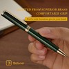 BEILUNER Luxury Gel Pen with 24K Gold Finish, Green Piano