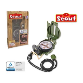 Happy People 19351 - Echter Scout Taschenkompass für Entdecker Metallgehäuse