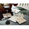 Shell Coasters, Set of 5, Asian Goods, Natural Shells, Capiz,