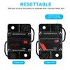 135 Amp Waterproof Circuit Breaker,NOWEIERTON,with Manual Reset,12V-48V DC,30A-300A,for Car Marine