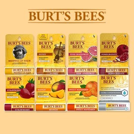 Burt's Bees 버츠비 립밤 9종 / 비즈왁스 허니 자몽 석류 스트로베리 망고 울트라컨디셔닝 스윗만다린 [3. 핑크 그레이프 후르츠(자몽)] Burt's Bees Lip Balm 9 Types / Beeswax Honey Grapefruit Pomegranate Strawberry Mango Ultra Conditioning Sweet Mandarin [3. Pink Grapefruit]