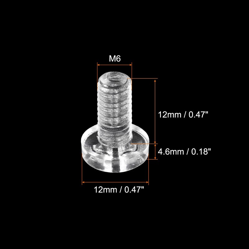 sourcing map Pack of 20 Phillips Screws Flat Head Bolts