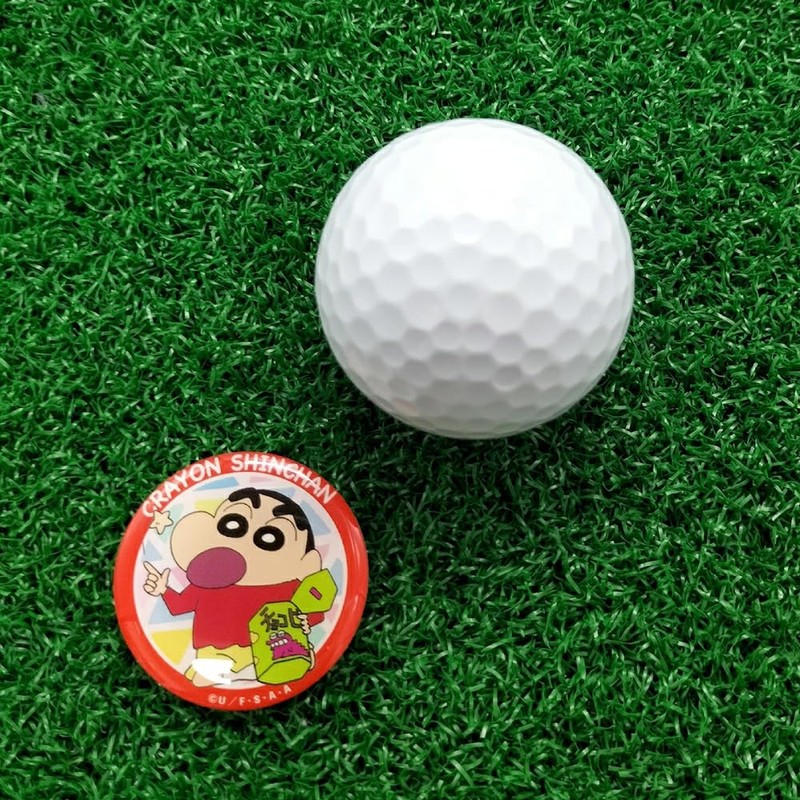 HOKUSHIN TRADING MK0488 Golf Ball Marker Crayon Shin-chan Acrylic Marker