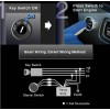 SYJIIP Car Blue LED Engine Start Push Button Switch Ignition