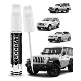 EVOOOR PW1/SW1 Stone White Touch Up Paint Compatible with JeepExact Match 2 in 1 Touch up Paint for Chips and Nicks Repair