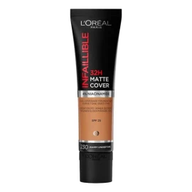 Base de maquillaje líquida L'Oréal Paris Infallible Infaillible Matte Cover Base de Maquillaje tono 230 Warm- 30mL