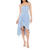 Forever 21 Women's Frayed Tulip-Hem Midi Dress, Medium Denim