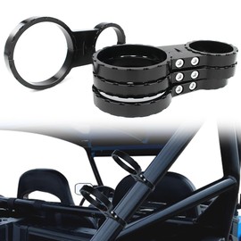 REARACE 1.75"x2.5" Aluminum Shock Reservoir Mounting Clamps Fit for Polaris RZR XP 1000, 1 3/4" Roll Cage, 2 1/2" Reservoir, Set of 4