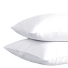 MOONLIGHT20015 Single Duvet Cover - White Solid Soft Single Bedding
