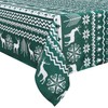 LinTimes Christmas Tablecloth Christmas Reindeer Snowflakes Table Cloth Table Cloth