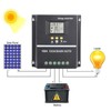 Marhynchus Controlador de Carga Solar con Pantalla LCD Retroiluminada 12V