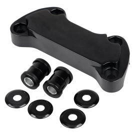 Unbranded 1" Handlebar Riser Top Clamp Cover Bushings Kit For Harley Dyna Low Rider FXDL